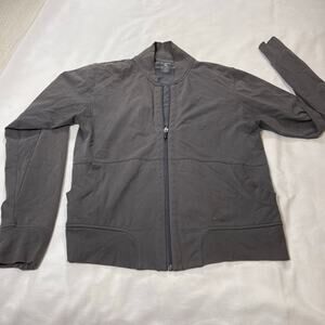 Patagonia Women’s M Gray Full Zip Sweater Knit Ribbed Cuffs Collar Casual